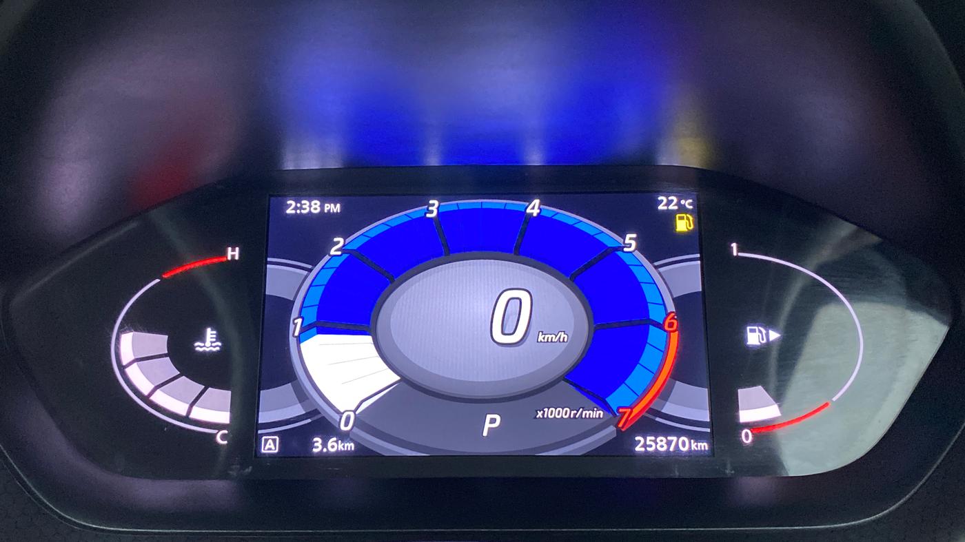 2021 Nissan MAGNITE XV TURBO CVT DUAL TONE, Petrol, Automatic, 25,870 km, Odometer Image