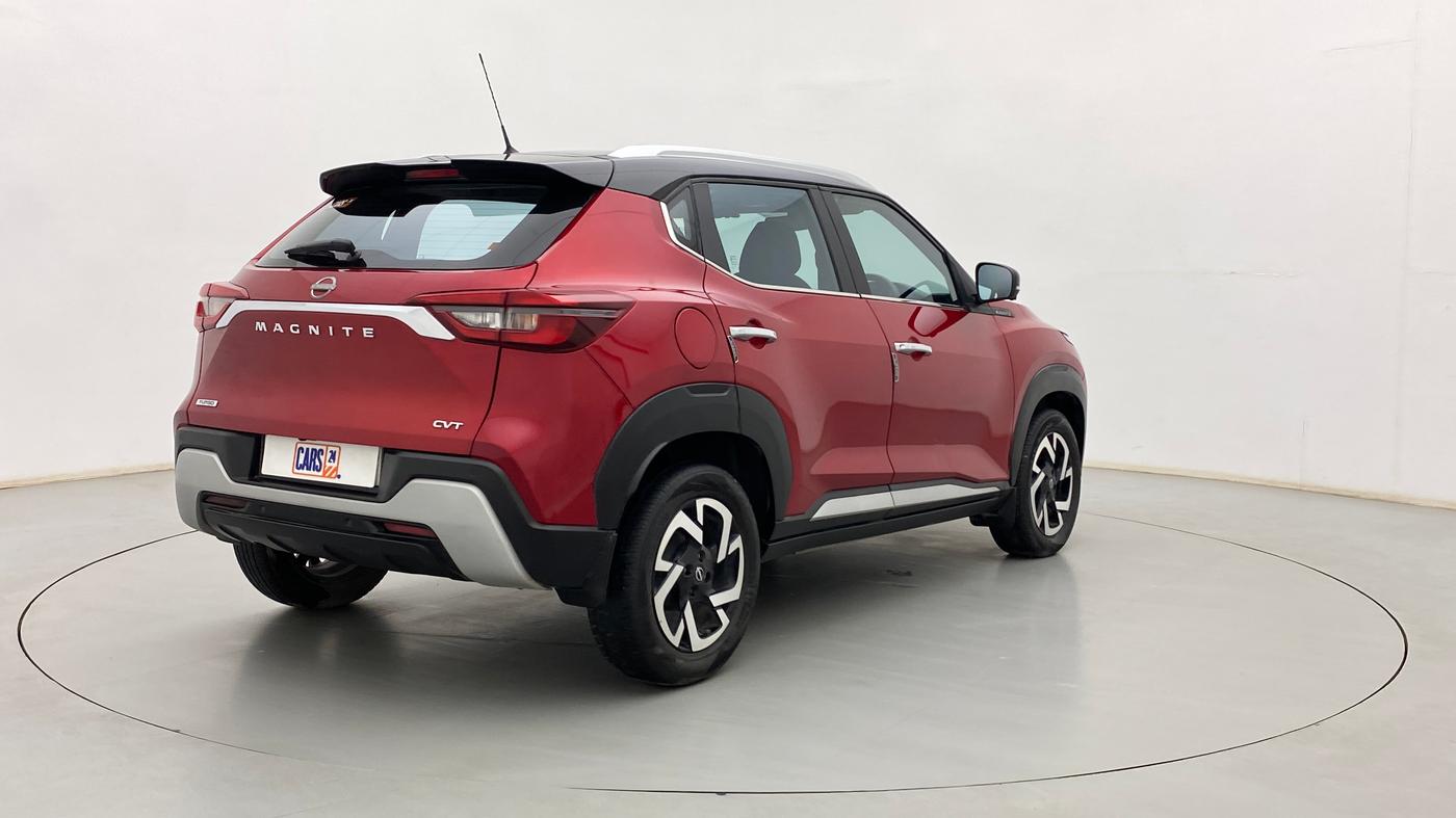 2021 Nissan MAGNITE XV TURBO CVT DUAL TONE, Petrol, Automatic, 25,870 km, Right Back Diagonal