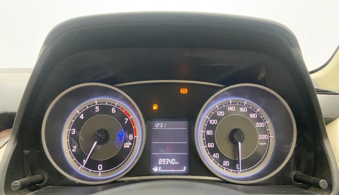 2019 Maruti Dzire VXI, Petrol, Manual, 89,319 km, Odometer Image