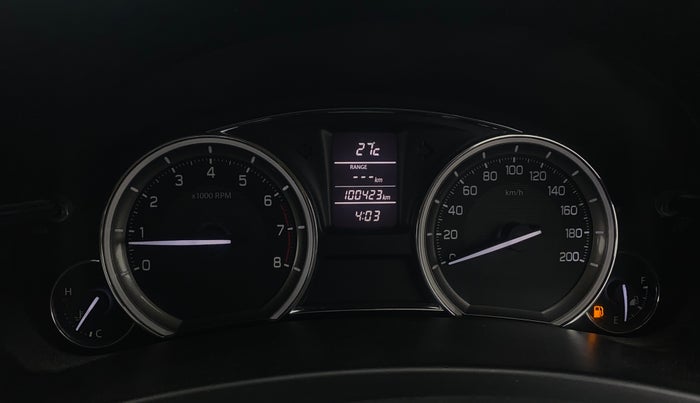 2016 Maruti Ciaz ZXI+, Petrol, Manual, 1,00,415 km, Odometer Image