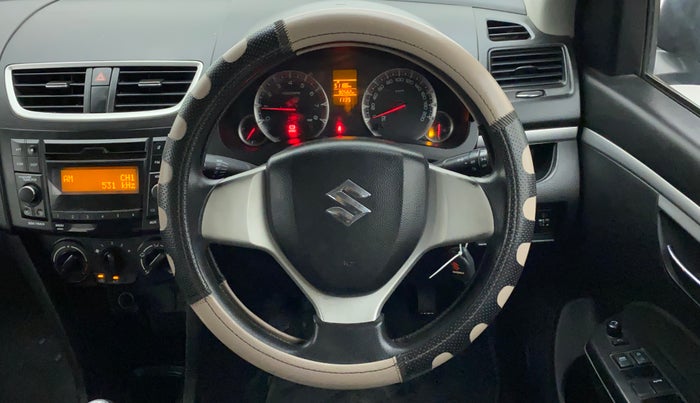 2015 Maruti Swift VXI, Petrol, Manual, 90,695 km, Steering Wheel Close Up