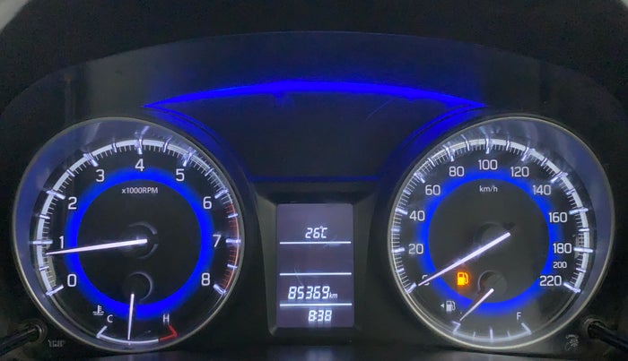 2018 Maruti Baleno DELTA PETROL 1.2, Petrol, Manual, 85,363 km, Odometer Image