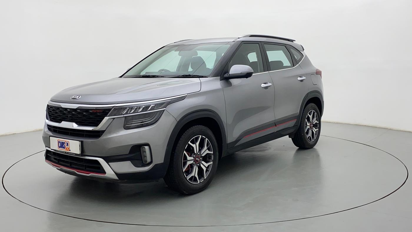 2020 KIA SELTOS GTX + AT PETROL, Petrol, Automatic, 7,345 km, Left Front Diagonal