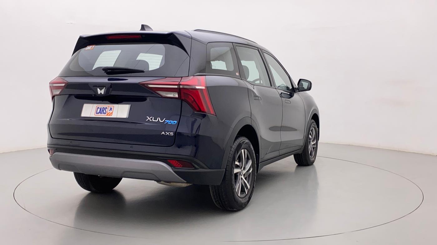 2022 Mahindra XUV700 AX 5 P AT 5 STR, Petrol, Automatic, 3,366 km, Right Back Diagonal