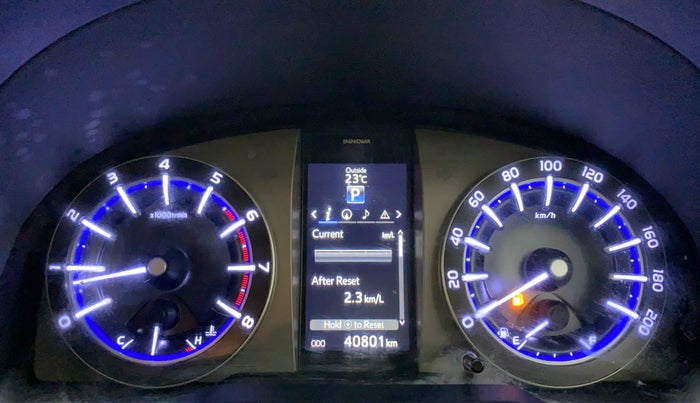 2016 Toyota Innova Crysta 2.7 ZX AT 7 STR, Petrol, Automatic, 40,801 km, Odometer Image