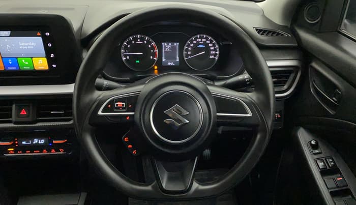 2022 Maruti BREZZA VXI SMART HYBRID, Petrol, Manual, 1,942 km, Steering Wheel Close Up