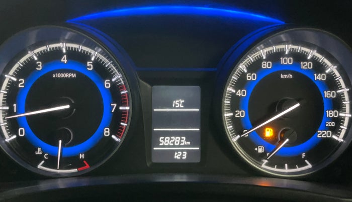 2016 Maruti Baleno DELTA PETROL 1.2, Petrol, Manual, 58,270 km, Odometer Image