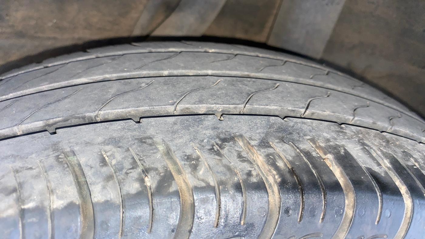 2019 Honda Amaze 1.2L I-VTEC V CVT, Petrol, Automatic, 12,415 km, Left Rear Tyre Tread