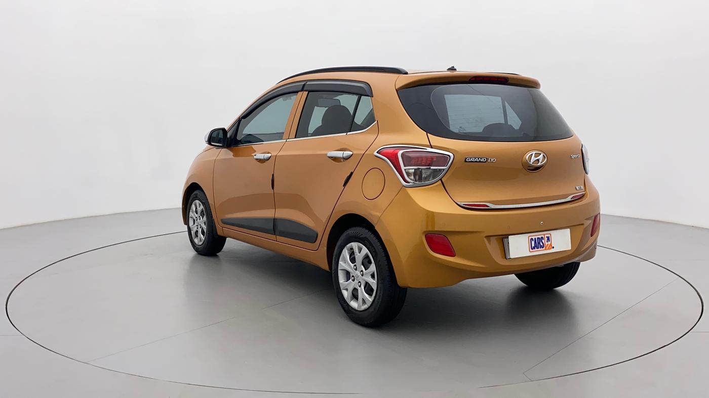 2015 Hyundai Grand i10 SPORTZ 1.2 KAPPA VTVT, Petrol, Manual, 55,161 km, Left Back Diagonal