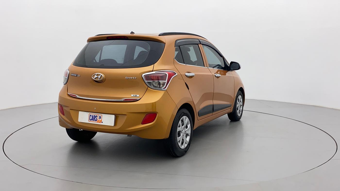 2015 Hyundai Grand i10 SPORTZ 1.2 KAPPA VTVT, Petrol, Manual, 55,161 km, Right Back Diagonal