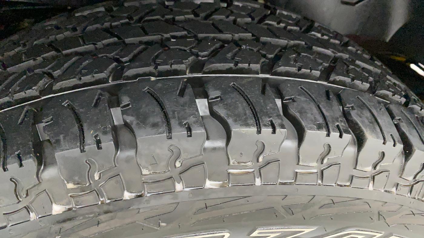 2021 Mahindra Thar LX PETROL HT 4WD AT, Petrol, Automatic, 3,268 km, Right Rear Tyre Tread