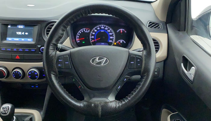 2017 Hyundai Grand i10 SPORTZ 1.2 KAPPA VTVT, Petrol, Manual, 59,355 km, Steering Wheel Close Up