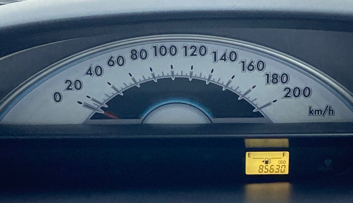 2011 Toyota Etios G, Petrol, Manual, 85,630 km, Odometer Image