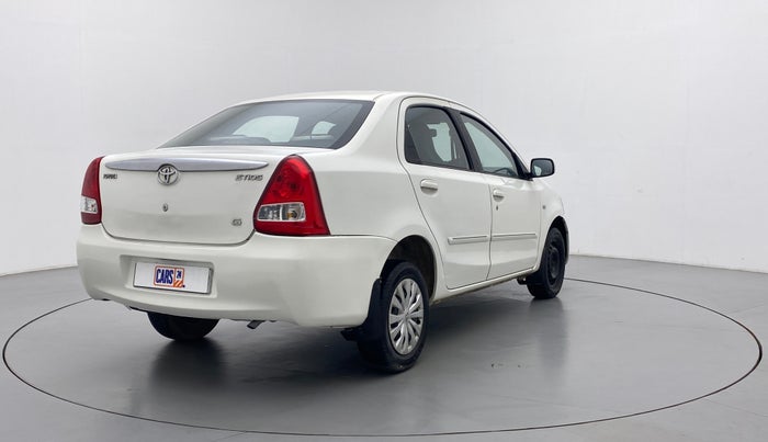 2011 Toyota Etios G, Petrol, Manual, 85,630 km, Right Back Diagonal