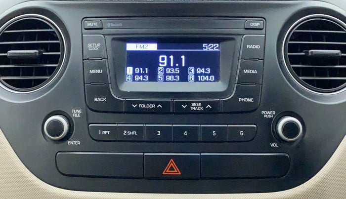 2017 Hyundai Xcent S 1.2, Petrol, Manual, 68,707 km, Infotainment System