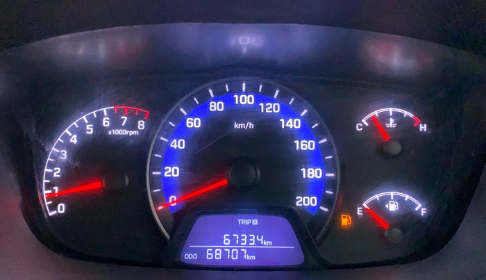 2017 Hyundai Xcent S 1.2, Petrol, Manual, 68,707 km, Odometer Image