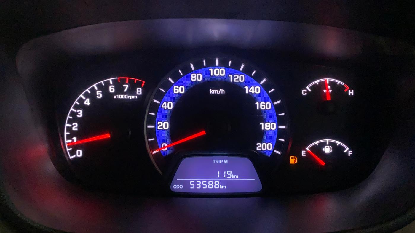 2015 Hyundai Xcent BASE 1.2, Petrol, Manual, 53,653 km, Odometer Image