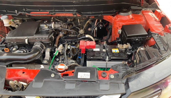 2022 Maruti BREZZA ZXI + SMART HYBRID DUAL TONE, Petrol, Manual, 28,115 km, Engine View - Left