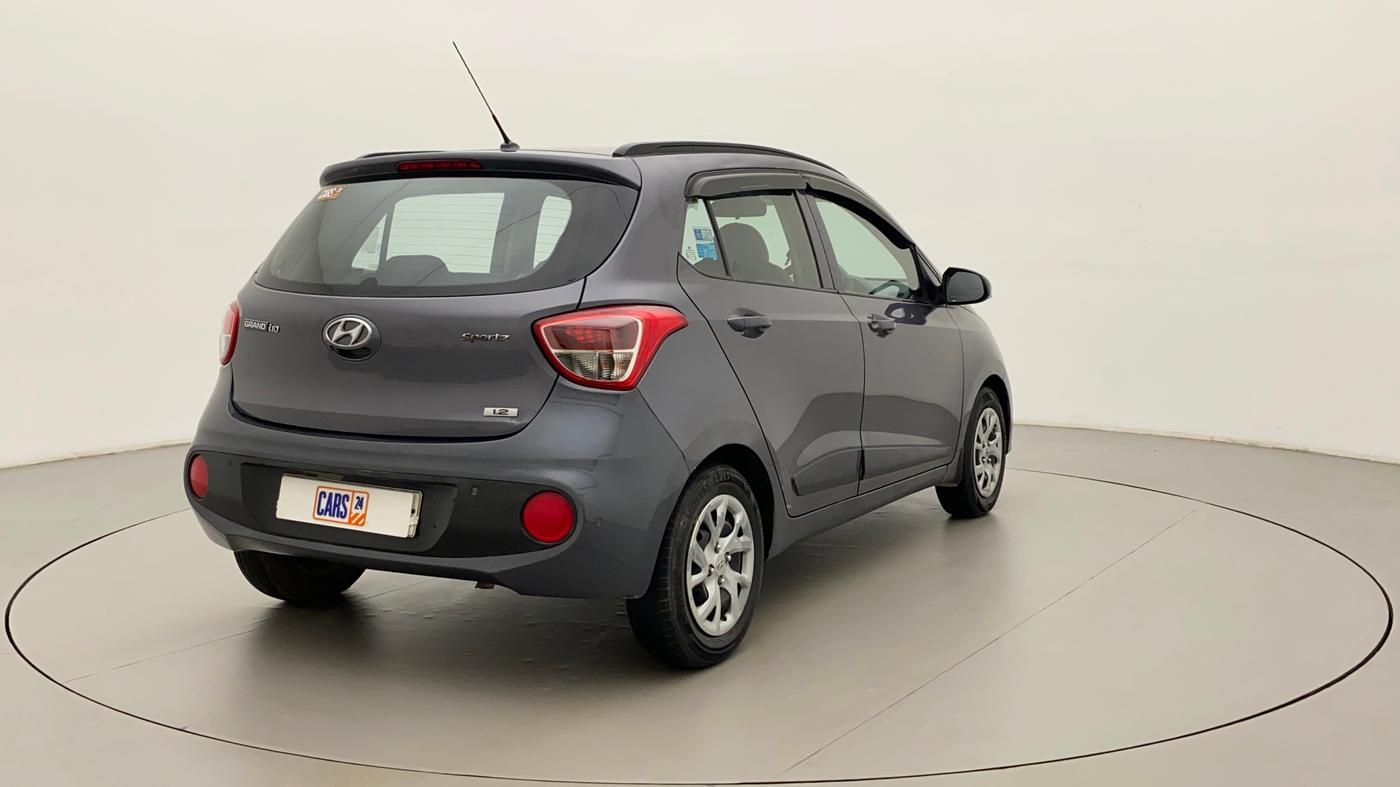 2017 Hyundai Grand i10 SPORTZ (O) 1.2 KAPPA VTVT, CNG, Manual, 99,987 km, Right Back Diagonal