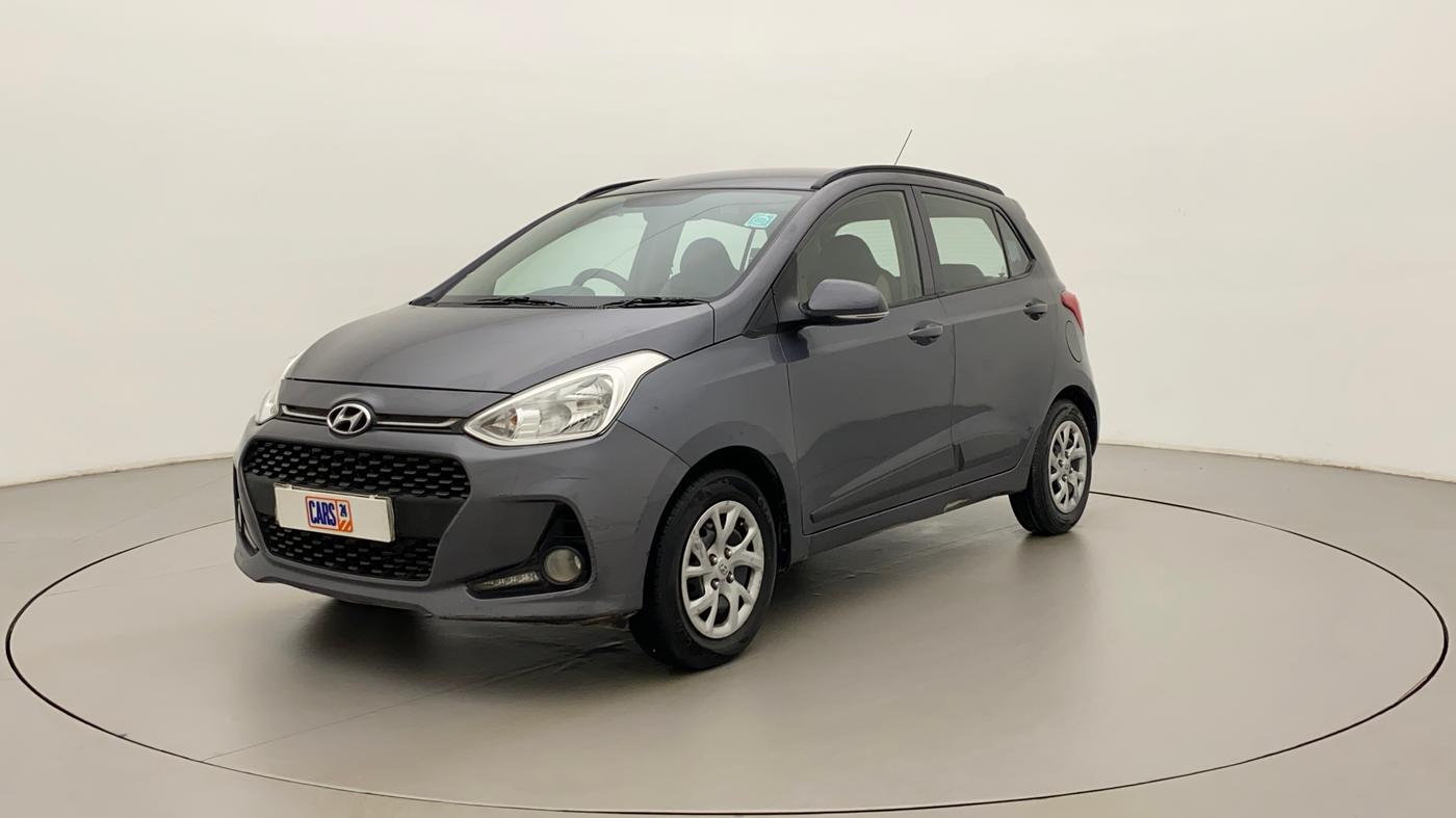 2017 Hyundai Grand i10 SPORTZ (O) 1.2 KAPPA VTVT, CNG, Manual, 99,987 km, Left Front Diagonal