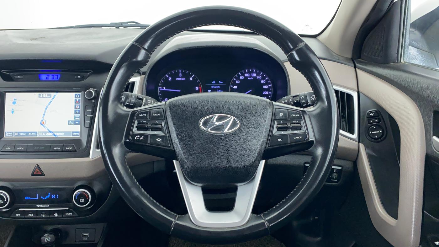 2018 Hyundai Creta 1.6 SX (O) CRDI, Diesel, Manual, 71,917 km, Steering Wheel Close Up