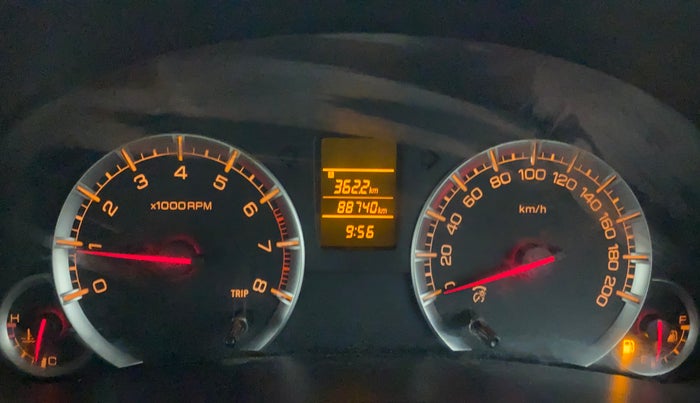2013 Maruti Swift Dzire VXI, Petrol, Manual, 88,740 km, Odometer Image