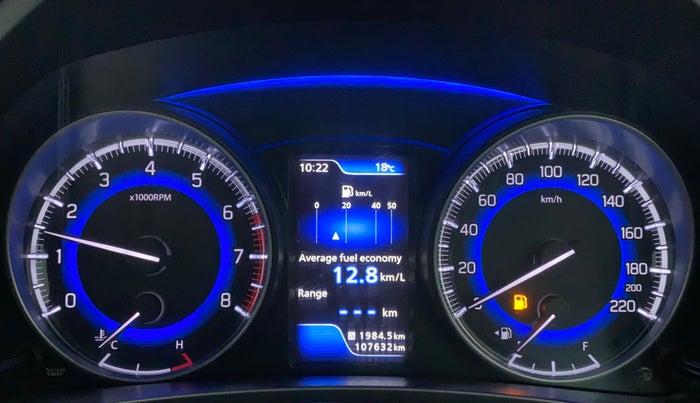 2016 Maruti Baleno ZETA PETROL 1.2, Petrol, Manual, 1,07,835 km, Odometer Image