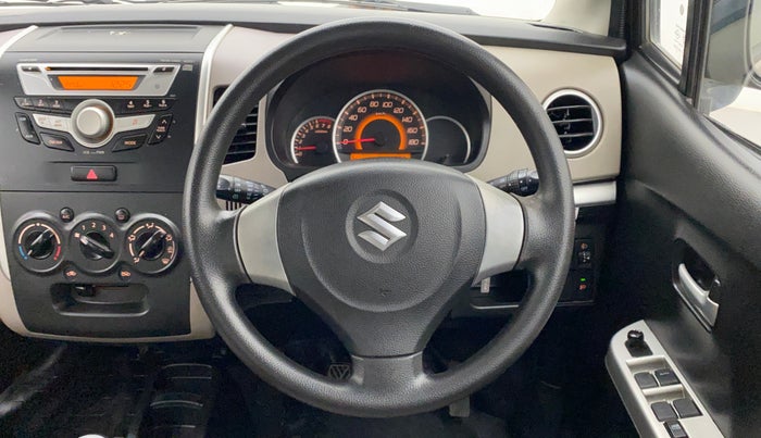 2013 Maruti Wagon R 1.0 VXI, Petrol, Manual, 58,323 km, Steering Wheel Close Up