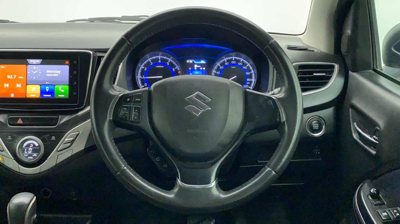 2019 Maruti Baleno ALPHA CVT PETROL 1.2, Petrol, Automatic, 48,103 km, Steering Wheel Close Up