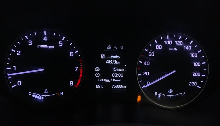 2016 Hyundai Elite i20 ASTA 1.2 (O), Petrol, Manual, 75,828 km, Odometer Image