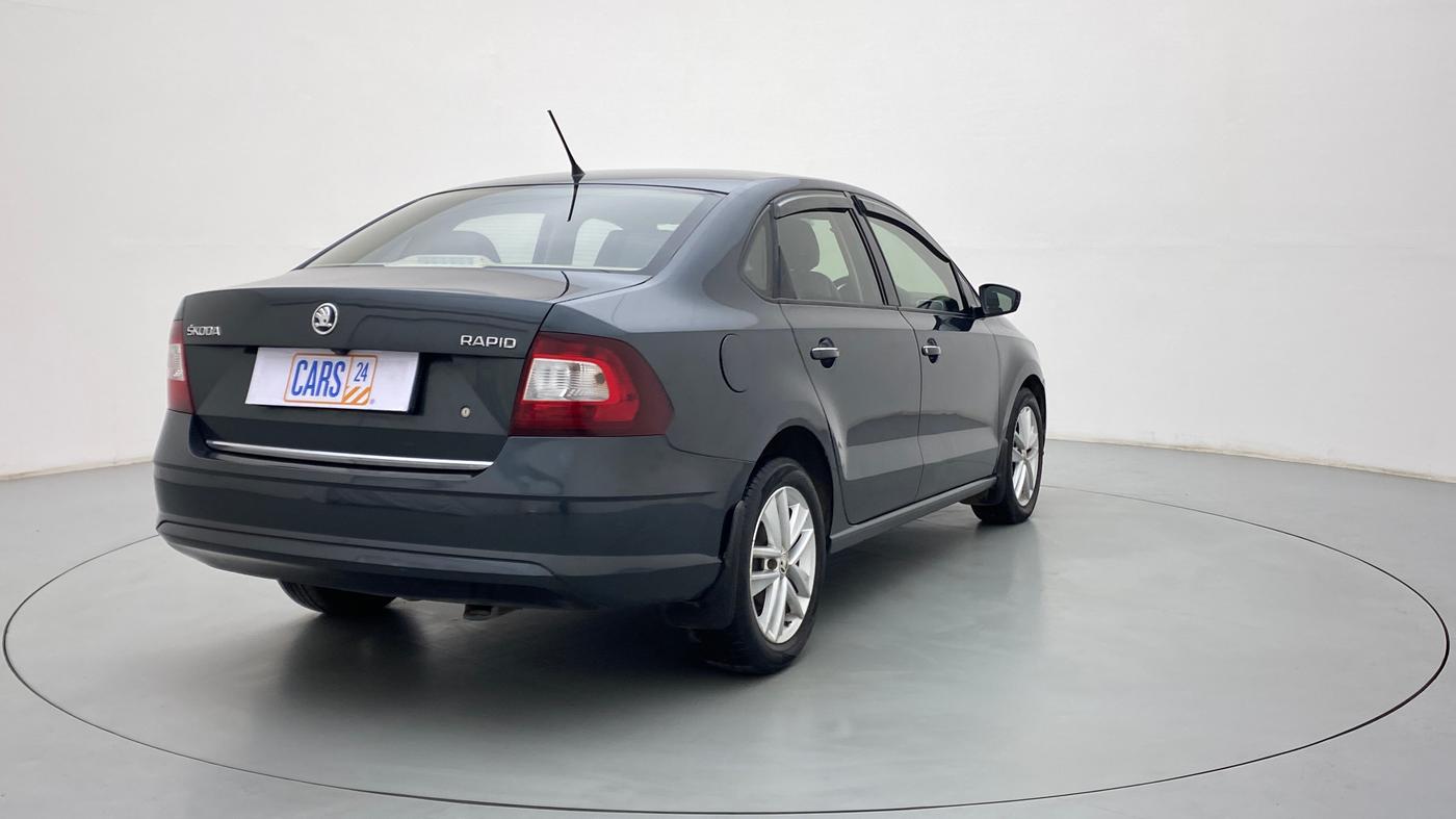 2017 Skoda Rapid Style 1.5 TDI AT, Diesel, Automatic, 75,707 km, Right Back Diagonal