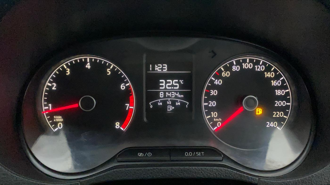 2016 Volkswagen Polo TRENDLINE 1.2L PETROL, Petrol, Manual, 81,525 km, Odometer Image