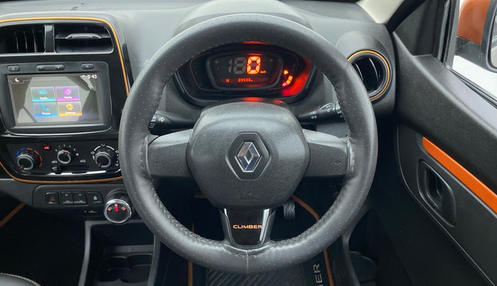 2019 Renault Kwid CLIMBER 1.0 AMT, Petrol, Automatic, 39,719 km, Steering Wheel Close Up