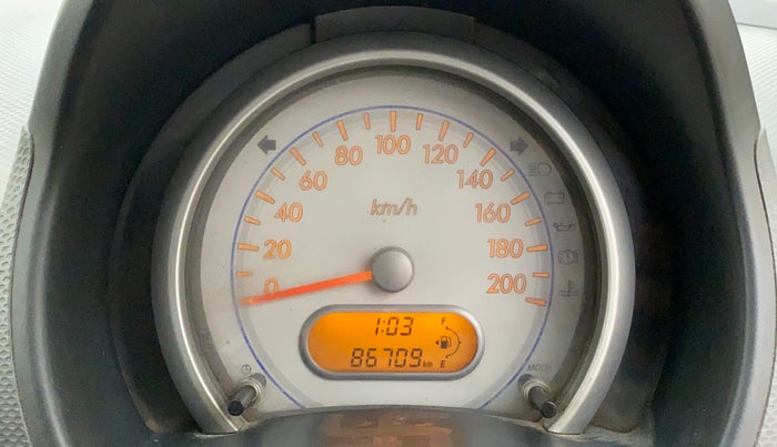 2010 Maruti Ritz LXI, Petrol, Manual, 86,709 km, Odometer Image