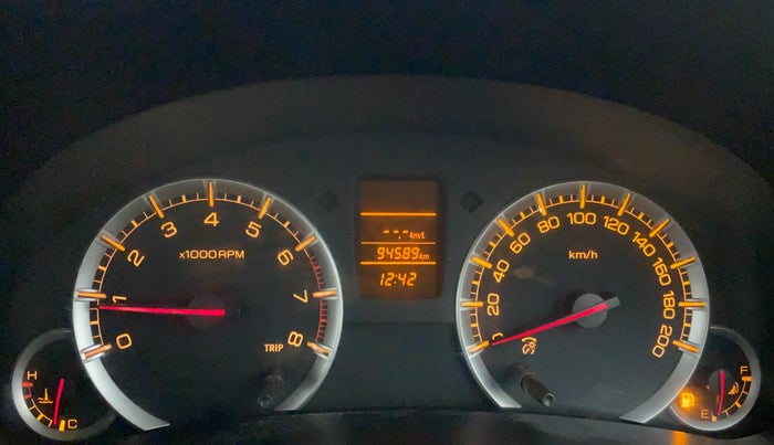 2012 Maruti Swift Dzire VXI, Petrol, Manual, 94,589 km, Odometer Image