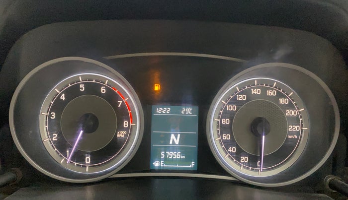 2018 Maruti Dzire ZXI PLUS AMT, Petrol, Automatic, 57,948 km, Odometer Image