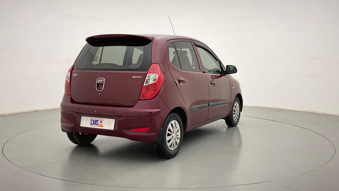 2014 Hyundai i10 SPORTZ 1.1 IRDE2, Petrol, Manual, 49,726 km, Right Back Diagonal