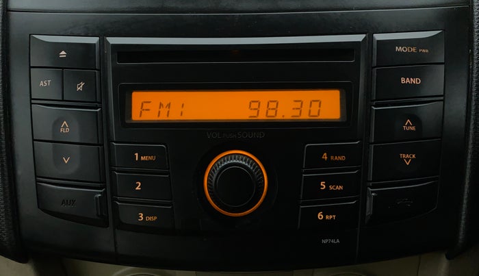 2012 Maruti Swift Dzire VXI, Petrol, Manual, 79,249 km, Infotainment System