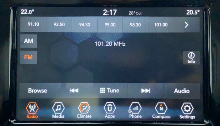2019 Jeep Compass LIMITED (O) 2.0 DIESEL, Diesel, Manual, 40,937 km, Infotainment System