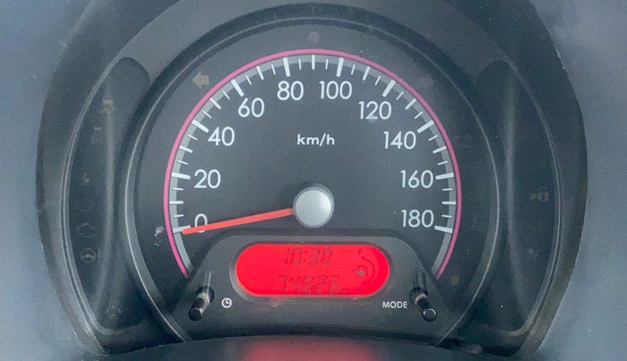 2012 Maruti A Star VXI, Petrol, Manual, 74,928 km, Odometer Image