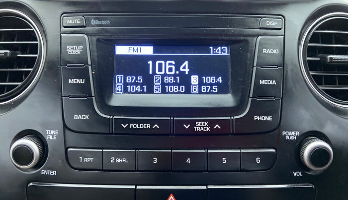 2017 Hyundai Xcent S 1.2, Petrol, Manual, 39,080 km, Infotainment System