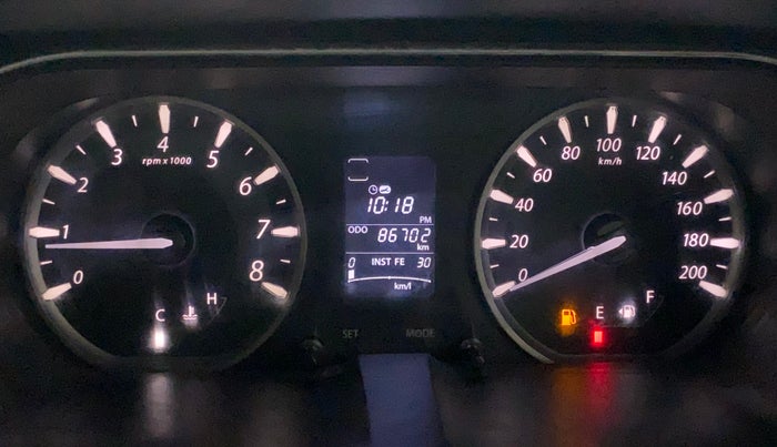 2014 Tata Zest XT PETROL, Petrol, Manual, 86,702 km, Odometer Image