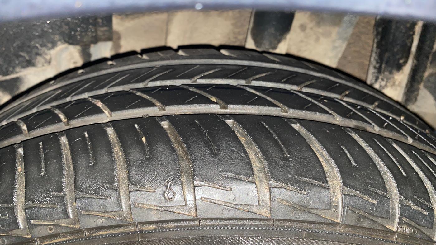 2019 Tata TIGOR XZ PLUS PETROL, Petrol, Manual, 96,916 km, Left Rear Tyre Tread