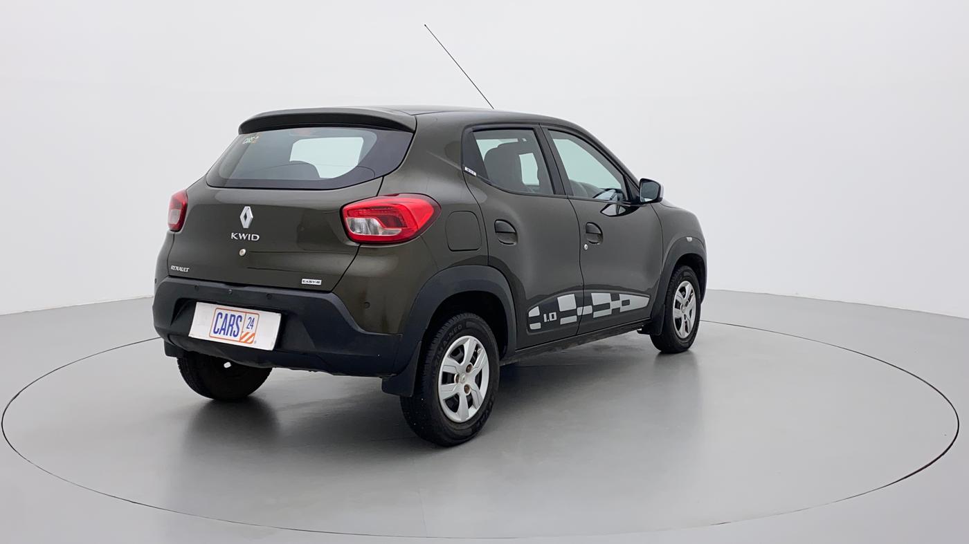 2016 Renault Kwid RXT 1.0 AMT (O), Petrol, Automatic, 26,388 km, Right Back Diagonal