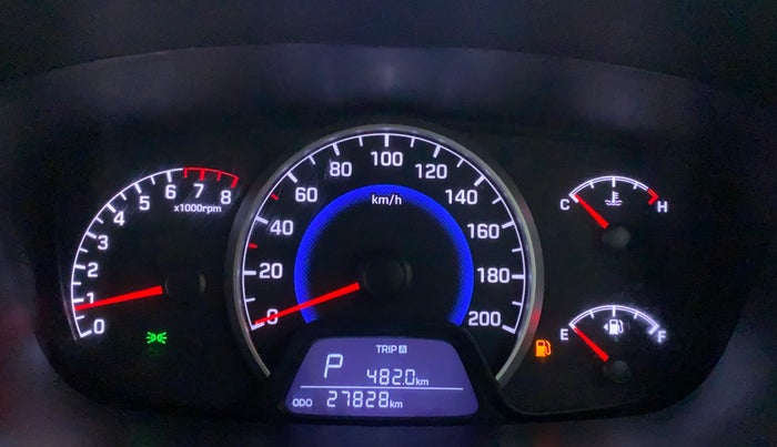 2018 Hyundai Grand i10 SPORTZ AT 1.2 KAPPA VTVT, Petrol, Automatic, 27,828 km, Odometer Image