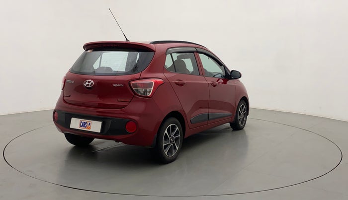 2018 Hyundai Grand i10 SPORTZ AT 1.2 KAPPA VTVT, Petrol, Automatic, 27,828 km, Right Back Diagonal