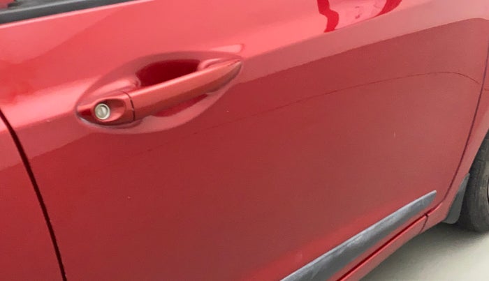 2018 Hyundai Grand i10 SPORTZ AT 1.2 KAPPA VTVT, Petrol, Automatic, 27,828 km, Driver-side door - Slightly dented