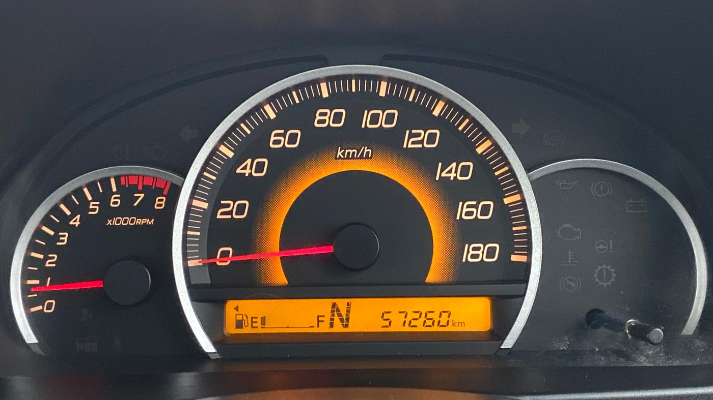 2016 Maruti Wagon R 1.0 VXI AMT, Petrol, Automatic, 57,286 km, Odometer Image