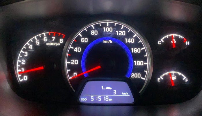 2018 Hyundai Grand i10 MAGNA 1.2 KAPPA VTVT, CNG, Manual, 51,511 km, Odometer Image