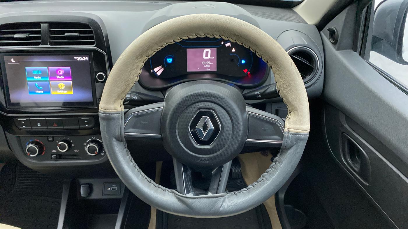 2020 Renault Kwid 1.0 RXT Opt, Petrol, Manual, 19,551 km, Steering Wheel Close Up